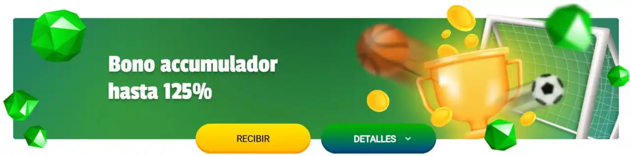 Bono casino hasta 125%