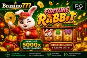 Conejo Fortune Rabbit con monedas doradas en slot